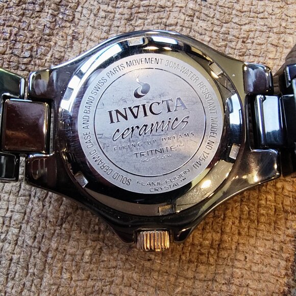 Invicta Ceramics Lady Model 12540 - Ladies Watch Quartz - Picture 2 of 3